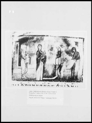 Codex 5, Evangeliar — Darbringung im Tempel