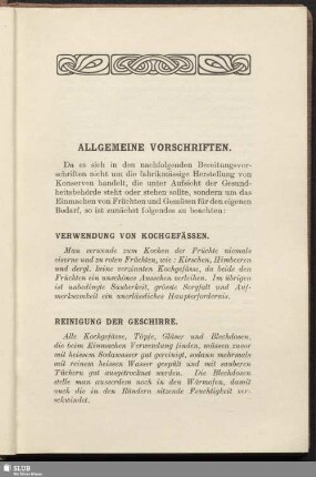 Allgemeine Vorschriften