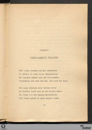 CXXXVI. Verdammte Frauen