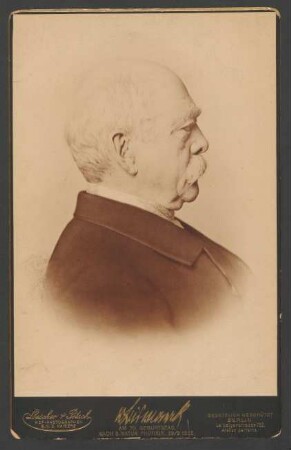 [Bildnis Otto von Bismarck] : am 70. Geburtstag nach d. Natur photogr., 29/3 1885