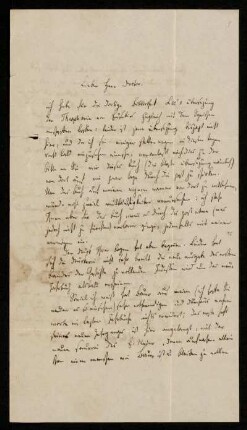 Nr. 9: Brief von Heinrich Ewald an August Dillmann, Göttingen, 24.1.1851