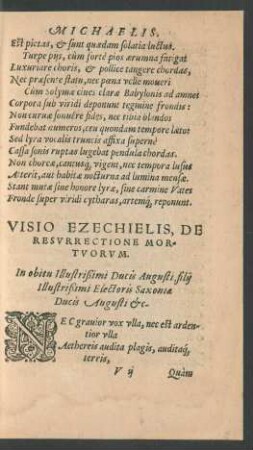 Visio Ezechielis, De Resurrectione Mortuorum.