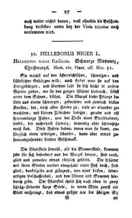 39. Helleborus niger L.