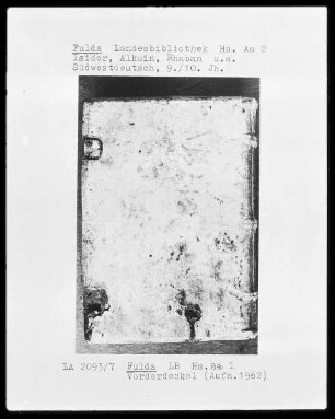 Isidor, Alkuin, Rhabanus Maurus und andere — Frontdeckel