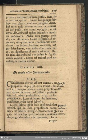 Caput XIII. De modo alios Convincendi