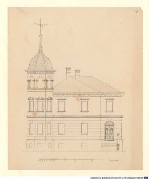 Nachlass von Otto Aufleger (1849-1920) – BSB Auflegeriana. 18, Entwürfe zu einem Wohnhaus - BSB Auflegeriana 18