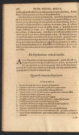 De stipulatione utili, & inutili.