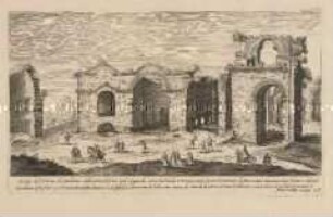 Therme des Diokletian (Nr. 26 der Folge "Vestigi delle antichità di Roma ...")