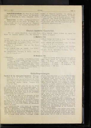 Deutsch-Asiatische Gesellschaft.