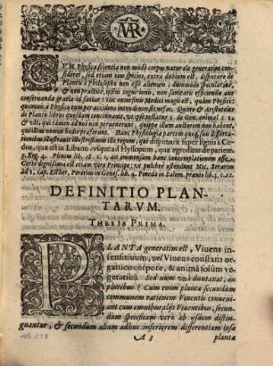 Disp. phys. de plantis : cum auctario thesium ex III. libris Aristotelis de anima