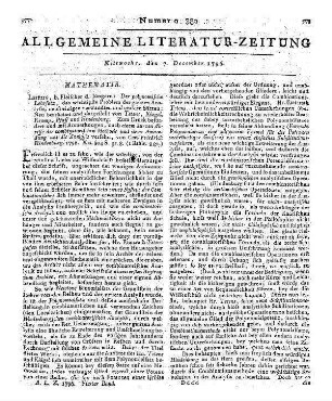 1796: Allgemeine Literatur-Zeitung