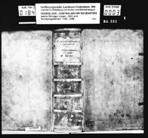 Lager-, Gült- und Schatzungsbuch über Künzelsau, angelegt durch Fischer, ehemaliger Stadtschultheiß zu Künzelsau (Bd. 2).