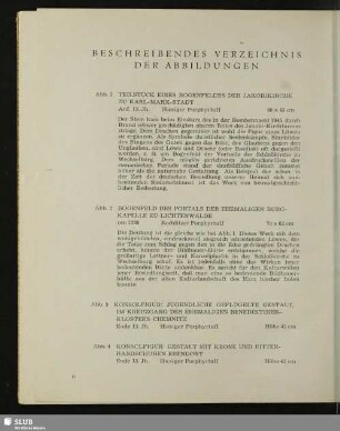 Beschreibendes Verzeichnis Der Abbildungen