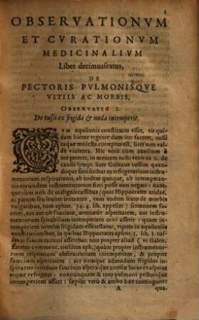 Observationum & curationum medicinalium libri ..., 16/17
