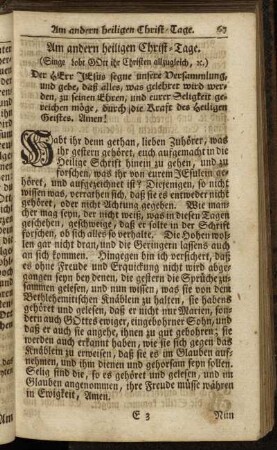 Am andern heiligen Christ-Tage