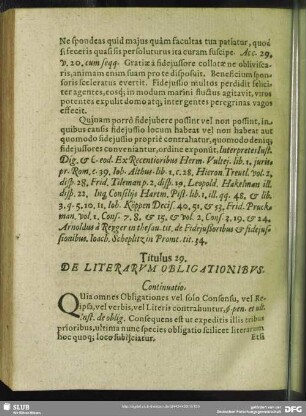 Titulus 29. De Literarum Obligationibus