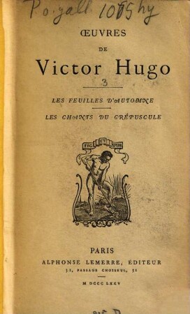 Oeuvres de Victor Hugo, 3