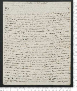 Brief von Marie-Anne Chamisso  an Hippolyte de Chamisso und Charles de Chamisso