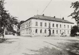 Arnsdorf, Bahnhofstraße 5. Gasthof zur guten Hoffnung (um 1890). Straßenansicht
