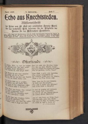 April 1909. Heft 7