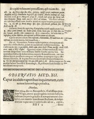 Observatio Med. XCI. - Consilium Med C.