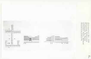 Sanierung Schöneberg, Berlin-Schöneberg (Diplomarbeit bei Kurt Dübbers): Grundriss 6. Obergeschoss und Schnitte