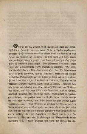 Erinnerungen aus Berlin an Carl Seydelmann vom Spätherbste 1842 und Ein Memorandum für die Reform des deutschen Bühnenwesens