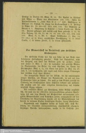IV. Der Memorirstoff im Verhältniß zum christlichen Kirchenjahre