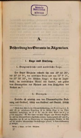 Beschreibung des Oberamts Welzheim