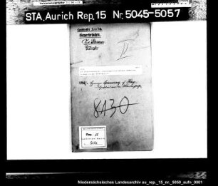 Die Dispensierung des Schustergesellen Hermann Simmering in Hage von der Wanderpflicht
