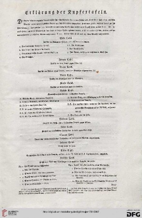 Erklärung der Kupfertafeln