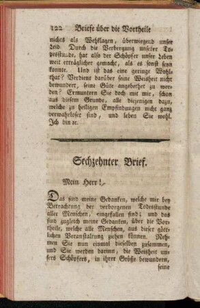 Sechzehnter Brief.