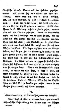 VI. Einige Bemerkungen, die Afrikanischen Naturreiche betreffend.