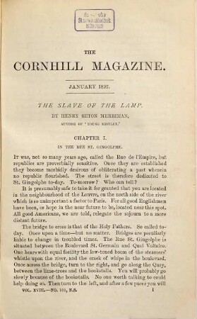 The Cornhill magazine, 18. 1892