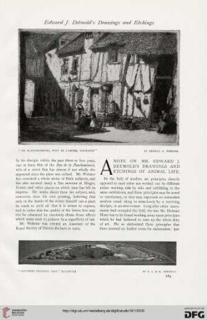51: A note on Mr. Edward Detmold's drawings and etchings of animal life