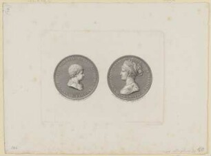Bildnisse des Carlo Lodovico d'Etruria und der Maria Luisa d'Etruria