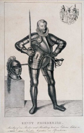 Bildnis: Markgraf Ernst Friedrich von Baden-Durlach