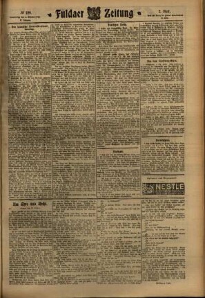 Zweite Ausgabe vom Donnerstag, den 06. Oktober 1910.