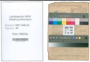 Entnazifizierung Mathias Kuhn , geb. 15.03.1895 (Verwaltungsangestellter)