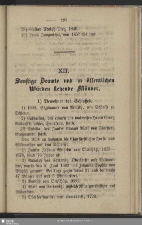 XII. Sonstige Beamte und in öffentlichen Würden stehende Männer