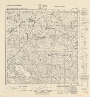 2172 Bruß, Topographische Karte 1:25000 (4cm - Karte)