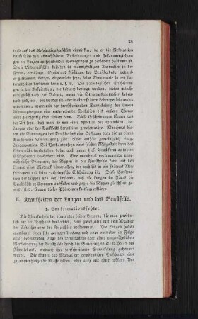 E. Krankheiten der Lungen und des Brustfells.