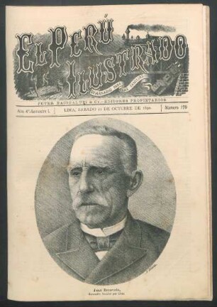 [Retrato de] Juan Revoredo : Honorable Senador por Lima.