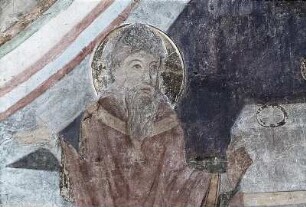 Thronende Muttergottes, umgeben von Heiligen