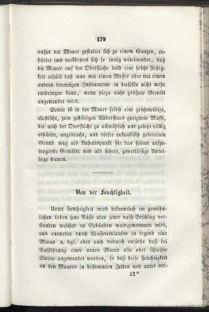 Von der Feuchtigkeit.