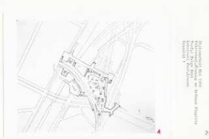 Städtebauliche Planung Rathaus Steglitz, Berlin-Steglitz (Diplomarbeit bei Willy Kreuer): Grundriss