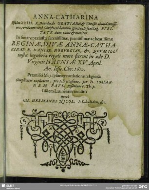 Dedicatio Ad Regem