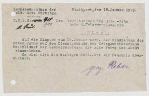 Fortbestand der Beflaggung von Militärdienstgebäuden mit den roten Fahnen