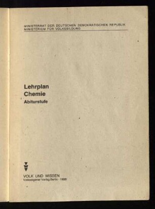 1988: Abiturstufe