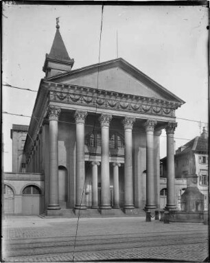 Karlsruhe Evangelische Stadtkirche Außenansicht von Nordwesten